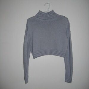 Garage Heather Gray Cowl Neck Sweater